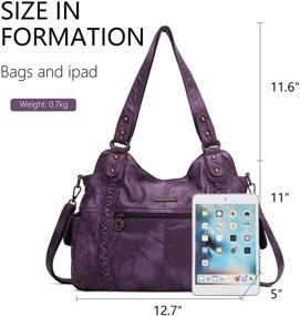 img 3 attached to Elegant Angel Barcelo Fashion Handbags: Chic Shoulder Bags, Wallets, & Hobo Bags for Women