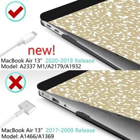 img 3 attached to MEEgoodo For MacBook Air 13 Inch Case 2021 2020 2019 Released A2337 M1 A2179 A1932 With Touch ID Laptop Accessories