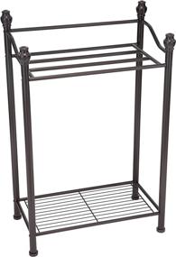 img 4 attached to 🔶 2-Tier Oil Rubbed Bronze Organize It All Towel Storage Rack with Oil Bronze Finish
