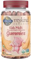 🌱 garden of life - mykind organics kids gummy vitamins, certified organic, non-gmo & vegan complete children's - b12, c & d3 gluten, soy & dairy free real fruit chew gummies, multi, cherry, 120 count - enhanced seo logo