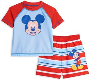 img 4 attached to 🐭 Disney Mickey Mouse Toddler Swim Trunks - Boys' Clothing and Swimwear