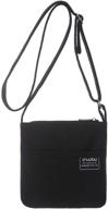 c black aocina canvas shoulder clutch: chic women's handbags & wallets for trendy fashionistas logo