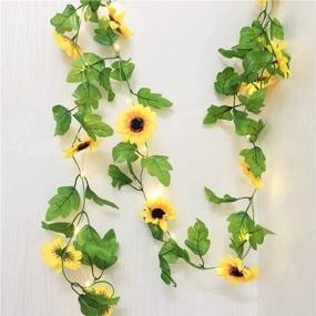 img 4 attached to 🌻 Sunflower Decor String Lights - 20 LED Fairy Night Lights for Home/Room/Bedroom - Perfect for Wedding/Party/Garden Decoration (6.5 FT, Battery Powered)