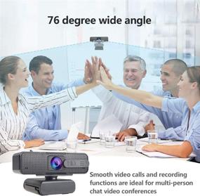 img 2 attached to High-Definition Webcam 1080P with Rotatable Microphone and Cover – Perfect for Video Calls on PC, Mac, Desktop & Laptop