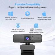 high-definition webcam 1080p with rotatable microphone and cover – perfect for video calls on pc, mac, desktop & laptop logo