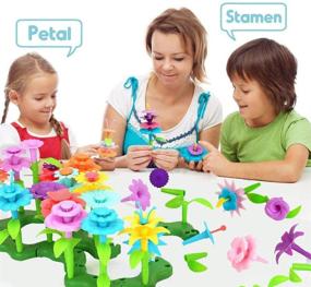 img 2 attached to 🌸 GILI Flower Garden Building Toys: Best Bouquet Sets for 3-6 Year Old Girls - Perfect Arts and Crafts for Little Kids, Ideal Christmas Birthday Gifts for Creativity Play (120PCS)