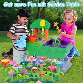 img 3 attached to 🌸 GILI Flower Garden Building Toys: Best Bouquet Sets for 3-6 Year Old Girls - Perfect Arts and Crafts for Little Kids, Ideal Christmas Birthday Gifts for Creativity Play (120PCS)