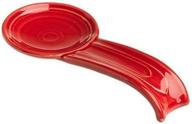 🥄 fiesta 8 inch spoon rest scarlet: the perfect kitchen essential for utensil organization logo