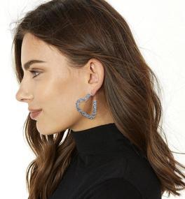 img 2 attached to 💎 NLCAC Bohemian Rhinestone Glitter Earrings: Trendy Girls' Jewelry for Enhanced Style