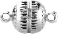💎 beadnova магнитная бусина-застежка шариков 8-12 мм с покрытием родием/серебром/золотом - идеально для изготовления ювелирных изделий. логотип