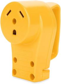 img 4 attached to High-quality Camco 55343 30 AMP Yellow Female Replacement Receptacle