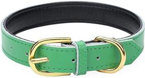 img 3 attached to Soft PU Leather Solid Color Pet Collars for Puppy Small Medium Dogs Cats by PETCARE