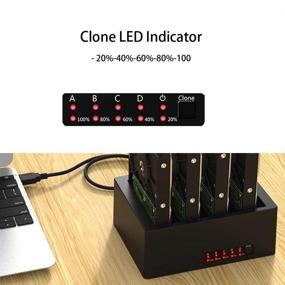 img 1 attached to 📁 GLOTRENDS K4 1:3 Diskless Hard Drive Duplicator & Clone Docking Station for 2.5/3.5 inch SATA HDD