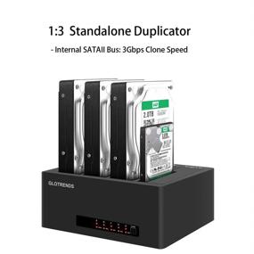 img 3 attached to 📁 GLOTRENDS K4 1:3 Diskless Hard Drive Duplicator & Clone Docking Station for 2.5/3.5 inch SATA HDD