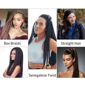 img 1 attached to 🧶 Effortless Braiding with Easy Braid Pre-stretched Hair - 26 Inch Yaki Texture Crochet Braids for Hot Water Setting, Synthetic Hair Extension - 8 Packs Ombre Natural Blonde (#27)