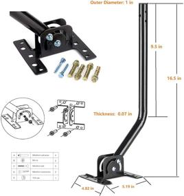 img 1 attached to Улучшенная HDTV цифровая наружная антенна AirDiff с дальностью до 150 миль - усиленные сигналы UHF/VHF, простая установка с монтажной трубой и коаксиальным кабелем RG6 (40 футов).