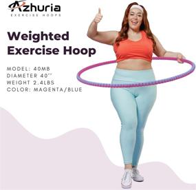 img 1 attached to Azhuria Weighted Detachable Adjustable Magenta Blue