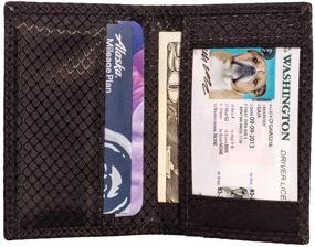 img 2 attached to Common Fibers Twill Wallet Slim Men's Accessories and Wallets, Card Cases & Money Organizers