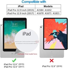 img 3 attached to 📱 Tempered Glass Film - JETech iPad Pro 12.9-Inch Screen Protector (1st/2nd Generation, 2015/2017 Model)