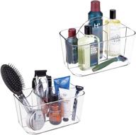 mdesign bathroom storage divided built shave & hair removal logo