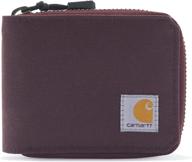 carhartt canvas zippered wallets - durable men's accessories for cards, money, and organizing logo