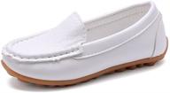 comfortable sofmuo leather loafers: perfect shoes for girls' schooling and walking activities logo