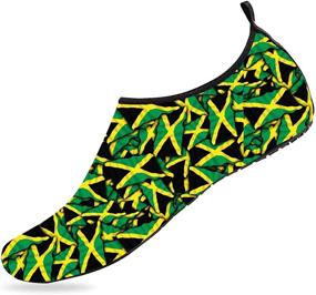 img 3 attached to Breathable Barefoot Jamaican Quick Dry Kayaking Sports & Fitness