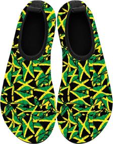 img 2 attached to Breathable Barefoot Jamaican Quick Dry Kayaking Sports & Fitness