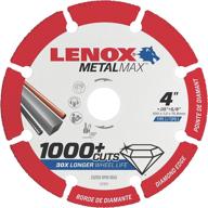 🪚 lenox tools metalmax 4-inch diamond edge cut off wheel for precise metal cutting (1972920) logo