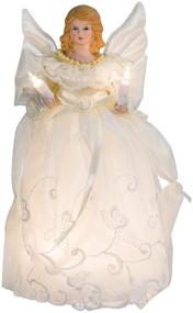 img 3 attached to Kurt Adler 10-Inch UL 10-Light Gold/Ivory Angel Tree Topper