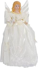 img 4 attached to Kurt Adler 10-Inch UL 10-Light Gold/Ivory Angel Tree Topper