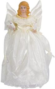 img 2 attached to Kurt Adler 10-Inch UL 10-Light Gold/Ivory Angel Tree Topper