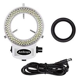 img 1 attached to 🔦 Adjustable 144 LED Ring Light Illuminator for Stereo Microscope & Camera - AmScope LED-144W-ZK (White)