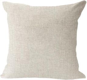 img 1 attached to 🐾 This Home is Packed with Love: Dog Kisses, Wagging Tails, Wet Noses! Dog Paws Cotton Linen Square Throw Pillow Case Decorative Cushion Cover Pillowcase Sofa 18"x 18