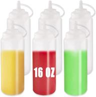 🍅 convenient plastic squeeze bottles for condiments - perfect for ketchup! logo