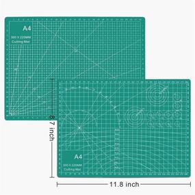 img 1 attached to Craft Carving Knife Kit: Complete Set of Precision Tools for Hobby Carving, Chiseling, Engraving, and More, with A4 Cutting Mat, Ruler, Cutter, Replacement Blades - Ideal for Art, Scrapbooking, Stencil, and Fruit Carving