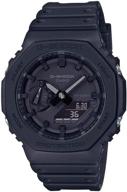 ⌚ часы casio g-shock ga-2100-1a1 в ретро-стиле с аналогово-цифровым дизайном и углеродной защитой core guard. логотип