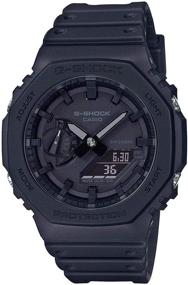 img 3 attached to ⌚ Часы Casio G-Shock GA-2100-1A1 в ретро-стиле с аналогово-цифровым дизайном и углеродной защитой Core Guard.