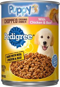 img 4 attached to 🐶 Pedigree Puppy Ground Dinner Wet Canned Dog Food, 13.2 oz can (12-Pack)