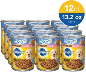 img 3 attached to 🐶 Pedigree Puppy Ground Dinner Wet Canned Dog Food, 13.2 oz can (12-Pack)