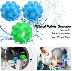 img 2 attached to 🔴 Efficient Reusable Steamer Dryer Balls: Soften Clothes, Reduce Static & Wrinkles