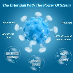 img 3 attached to 🔴 Efficient Reusable Steamer Dryer Balls: Soften Clothes, Reduce Static & Wrinkles