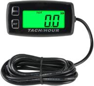 🌿 runleader self-powered hour meter tachometer with maintenance reminder, rpm alert, backlit display, replaceable battery - ideal for ztr lawn mower, tractor, generator, outboard, atv, jetski, dirtbike. logo