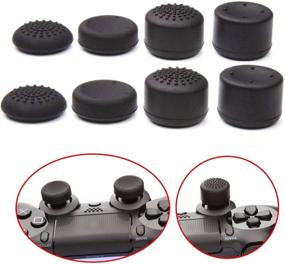 img 3 attached to 🎮 Pandaren Thumb Grip Thumbstick Pack - 8 Pcs for PS5, PS2, PS3, PS4, Xbox 360, Wii U Controllers (Not Compatible with Xbox One Controller)