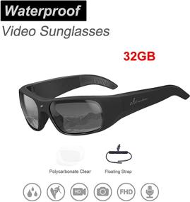 img 3 attached to 🕶️ OhO Sunshine Waterproof Video Audio Sunglasses - Built-in Memory, Ultra 1080P Full HD Video Recording Camera, Polarized UV400 Protection Safety Lenses, Unisex Sport Design