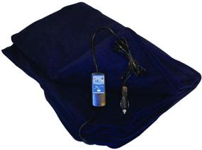 img 4 attached to 🔥 Trillium Worldwide Car Cozy TWI-1001N 2 - 12-Volt Heated Travel Blanket (Navy, 58&#34; x 42&#34;) with Advanced Safety Timer