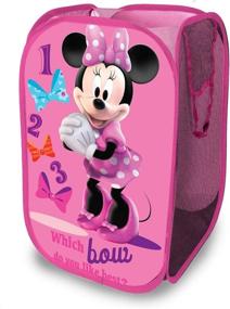 img 1 attached to 🐭 Disney Minnie Mouse Pop Up Hamper: Convenient & Durable with Carry Handles, 21"H x 13.5"W X 13.5"L