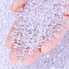 img 3 attached to 💎 Enhance Your Special Occasions with Blulu 2000 Pack 6 mm Clear Acrylic Diamond Scatters: Wedding Party Crystal Table Confetti