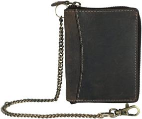 img 3 attached to 🧳 Premium CTM Hunter Leather Zip Around Bifold Wallet: Sleek Design and Organizational Excellence