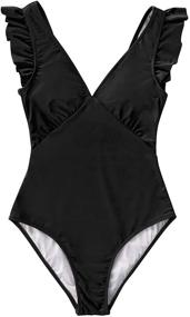 img 3 attached to CUPSHE Royal Elegance Swimsuit - Classy Women's Swimwear & Cover Ups